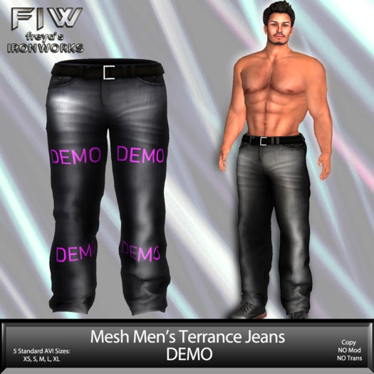 Mesh Mens Terrance Jeans - DEMO
