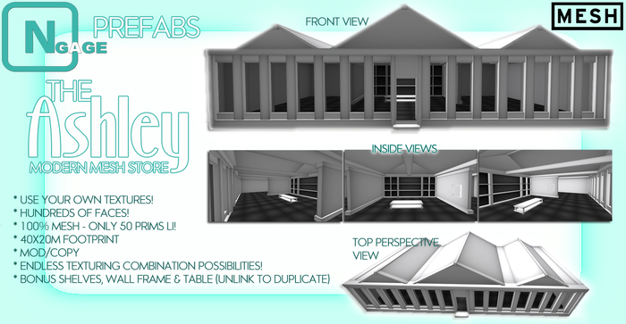 The Ashley - Modern Mesh Store (Boxed)