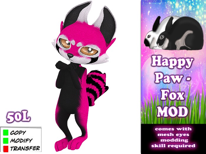 [HP] - Fox - Red Panda Pink