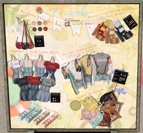 =Zenith=Deer leather Backpack (Camel) -Rigged