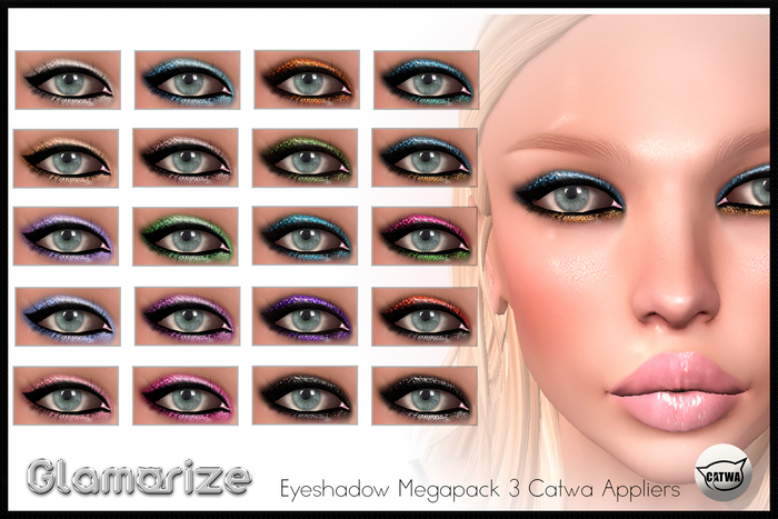 .:Glamorize:.Eye Makeup Megapack 3 Catwa Appliers (boxed)