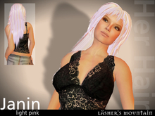 Light Pink JANIN Long Flexi HAIR With Fringe