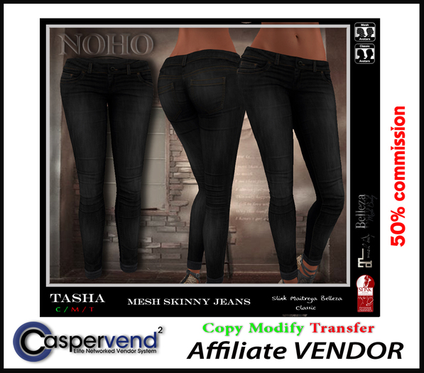 Affiliate Vendor [NOHO] - Tasha Jeans black