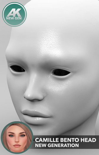 Second Life Marketplace - [AK] Camille Bento Head Vers. 2.6 + Animation HUD