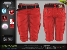 Duster Shorts Pants Red - Fashionnatic