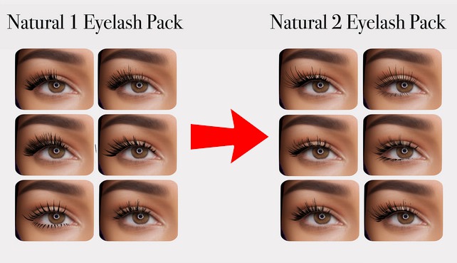 .:Mai Bilavio:. Natural 2 Eyelash Pack (Catwa)UNPACK
