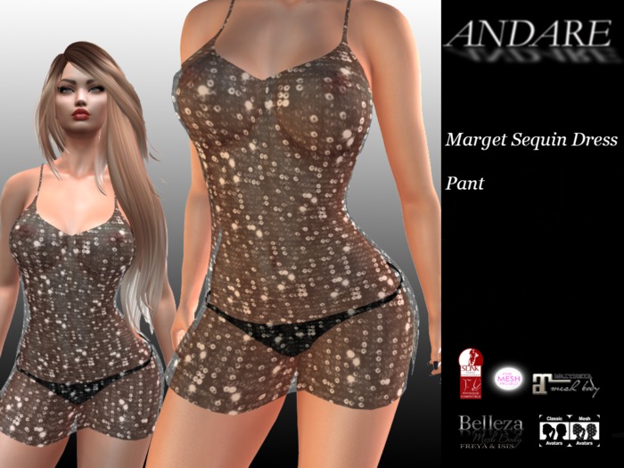 ANDARE - Marget Sequin Dress PACK