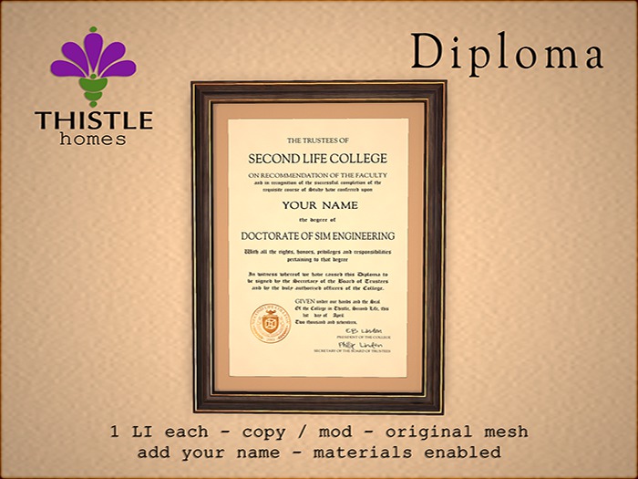 Thistle Homes - Diploma Sim Engineering - original mesh