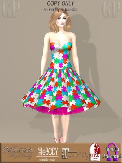 Puzzle Me in Cerise