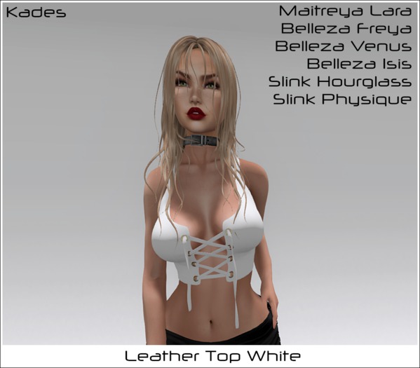 Kades Leather Top White (Boxed)