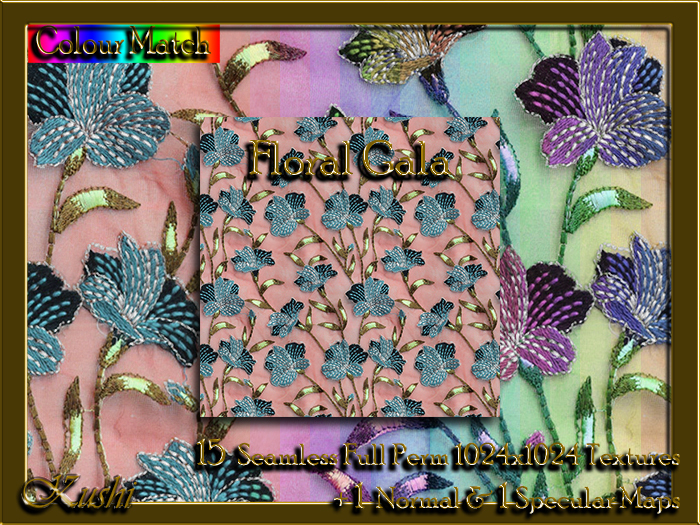 !Kushi! FloralGala Textures -WEAR TO UNPACK