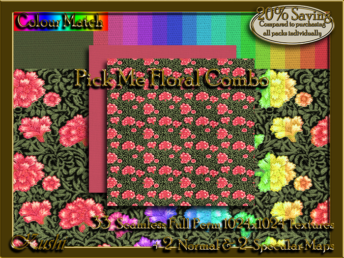Pick Me Floral Combo Seamless Textures