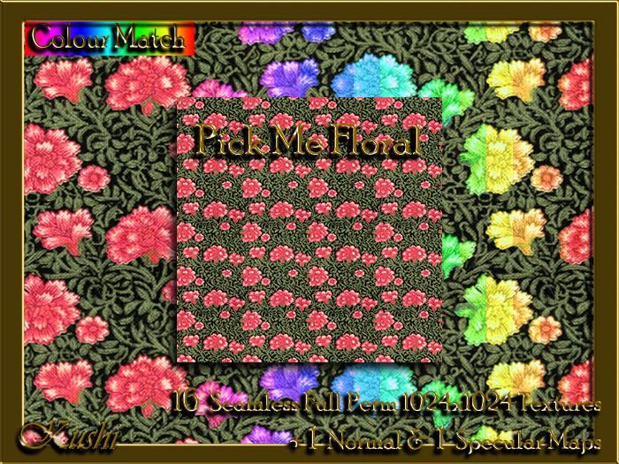 !Kushi! PickMeFloral Textures -WEAR TO UNPACK