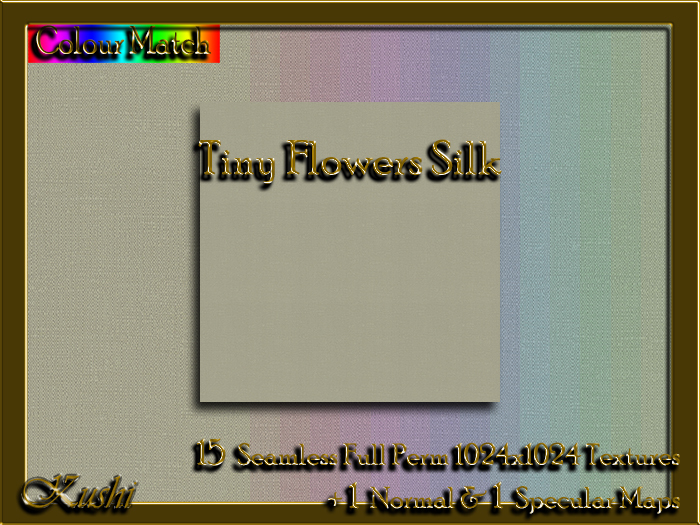 Tiny Flowers Silk Solids Seamless Textures