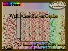 Walk About Stripes Combo Seamless Textures
