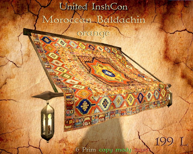 *UI* Moroccan Baldachin orange v