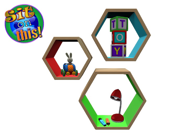 Sit on This! Hexagon Shelves Toy