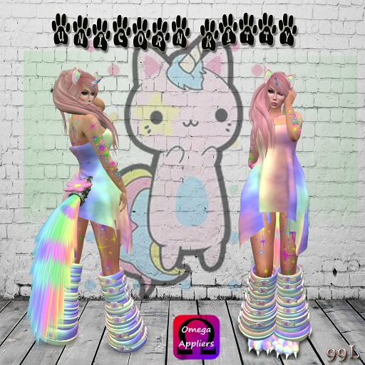 *Retail Raves!*Unicorn outfit (Texture Change Hud)