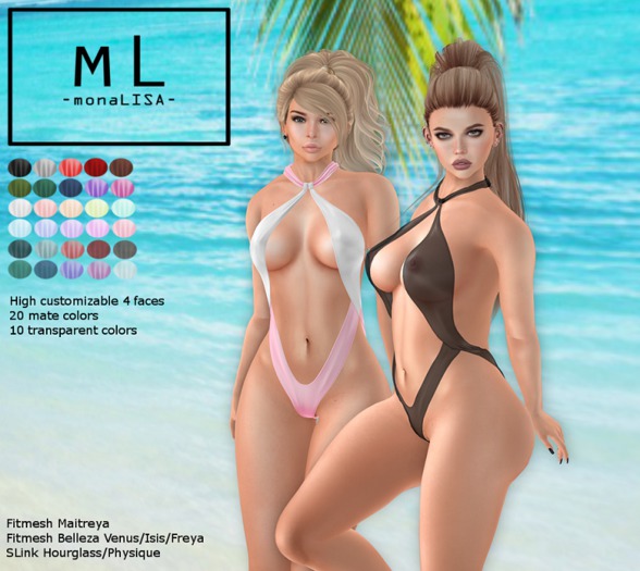 -mL- Adan Swimsuit (Maitreya/3Belleza/2SLink) - HUD