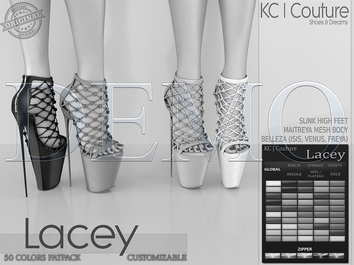 *DEMO* -KC- LACEY PLATFORMS / SLINK MAITREYA BELLEZA