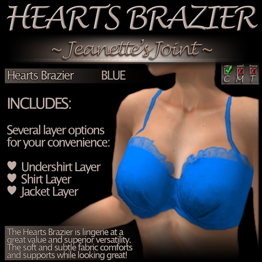 ~JJ~ Hearts Brazier (blue)