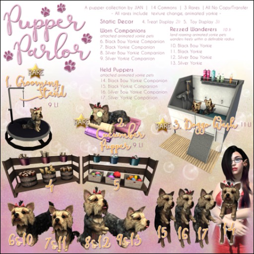 JIAN Pupper Parlor 17. Silver Held BOX