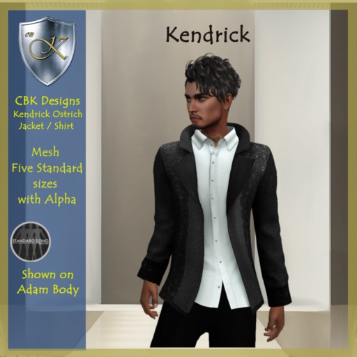 CBK Designs Kendrick Ostrich Jacket-Shirt