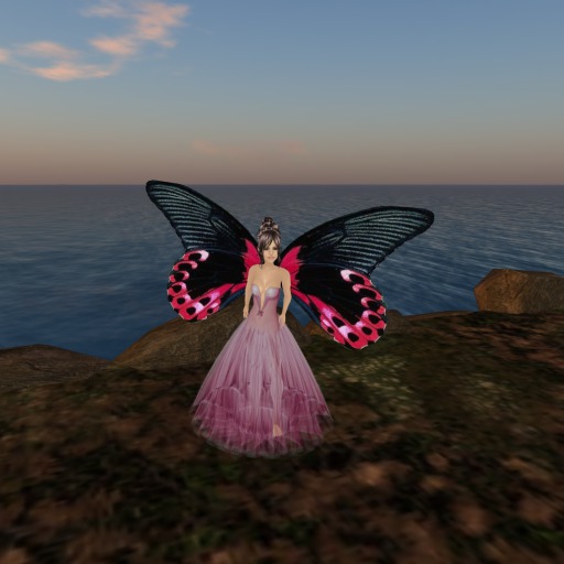 Petite Black Red Butterfly Wings V2.0