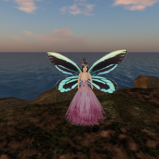 Petite BlackYellowWhite Butterfly Wings V2.0
