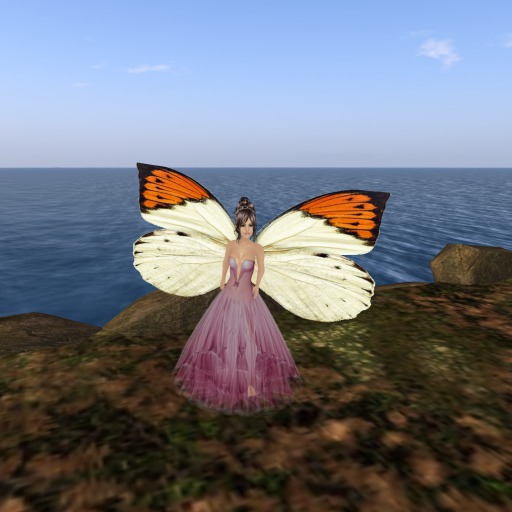 Petite White Monarch Butterfly Wings V2.0