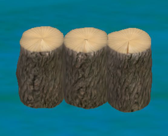Tiny Prim 3 Tree Stumps Garden Furniture