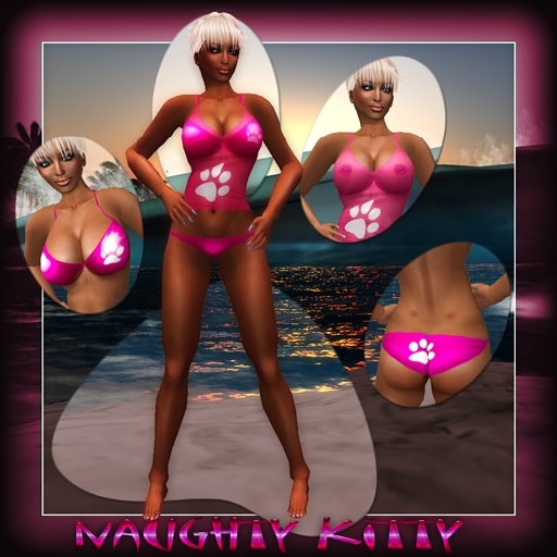 Bikini sharKbite Naughty Kitty Blush 