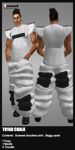 SOURCE-TRYAD Outfit Chalk