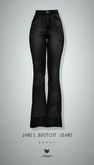 -Pixicat- Janis Bootcut Jeans (BlackFaded)