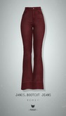 -Pixicat- Janis Bootcut Jeans (Red)