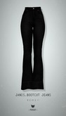 -Pixicat- Janis Bootcut Jeans (Black)