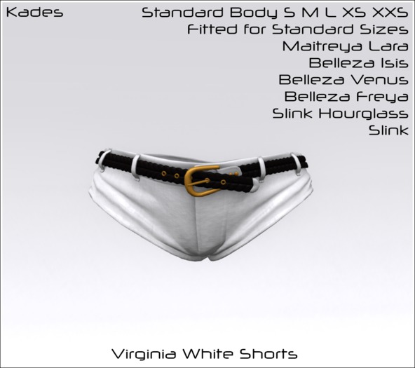 Kades - Virginia White Shorts