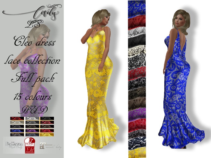 LS  Cleo Lace Dress - 15 colours HUD 