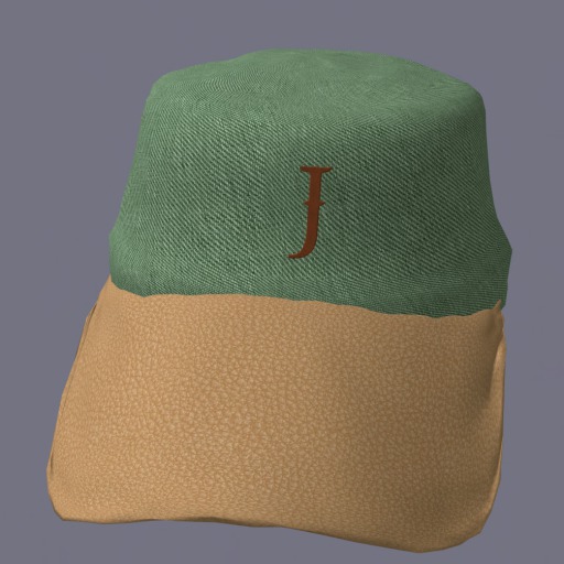 Dimitar Cap Letter (J) by P.E.C.