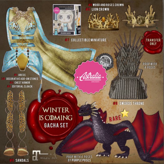 Astralia - Khaleesi dragon prop RARE