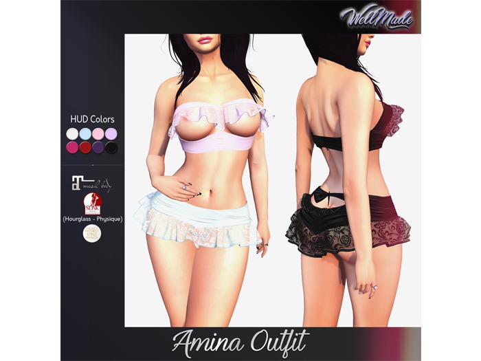 [WellMade] Amina Outfit - HUD Colors