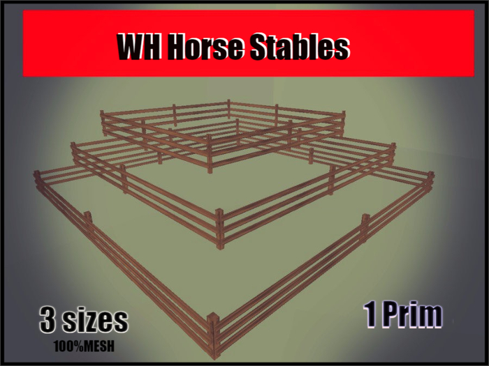 WH Horse Stables  [3 SIZES]