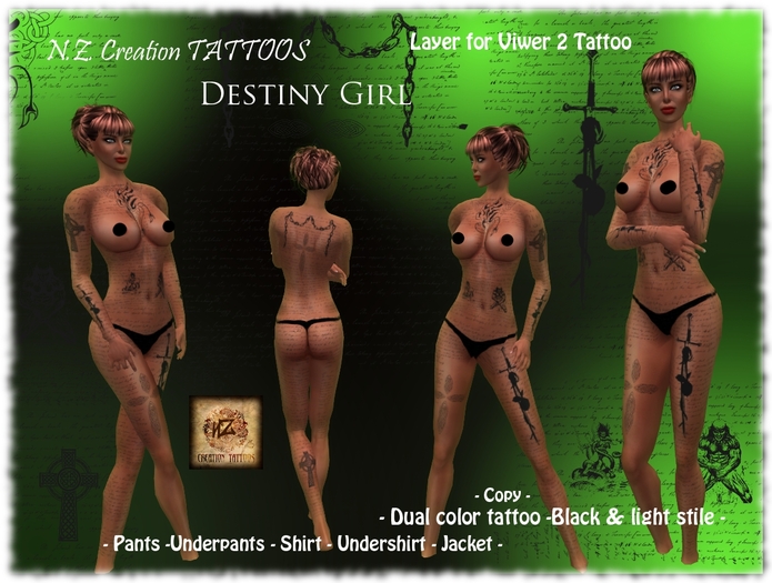 Destiny Girl Tattoo