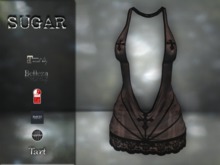 :-:SUGAR:-: Tart - {Translucent Black Latex}  *Add Me*