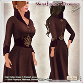 [V/W] Vasilissa Dress Choco - Medieval Fantasy Gown in 5 fitted mesh sizes + Maitreya, Slink, Belleza models