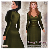 [V/W] Fanny II Fern Green Dress - Medieval Fantasy Gown for Mesh Avatars: Slink Hourglass, Maitreya & Belleza