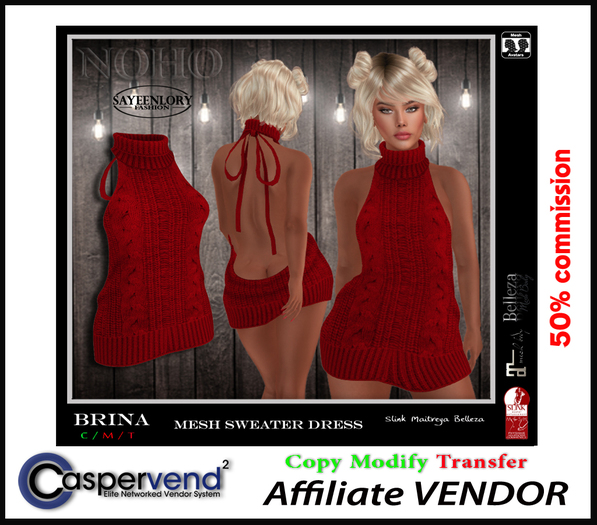 Affiliate Vendor [NOHO] - Brina red