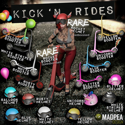 MadPea Kick 'n Ride - Rusty Scooter