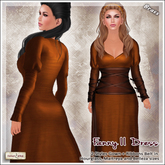 [V/W] Fanny II Brass Dress - Medieval Fantasy Gown for Mesh Avatars: Slink Hourglass, Maitreya & Belleza