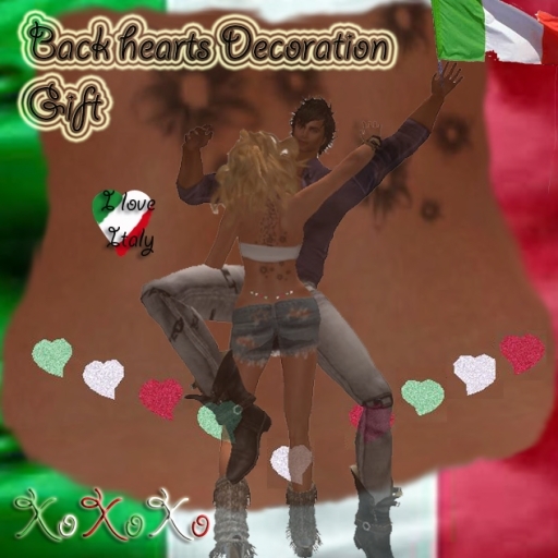Back Hearts Decoration **Italy**